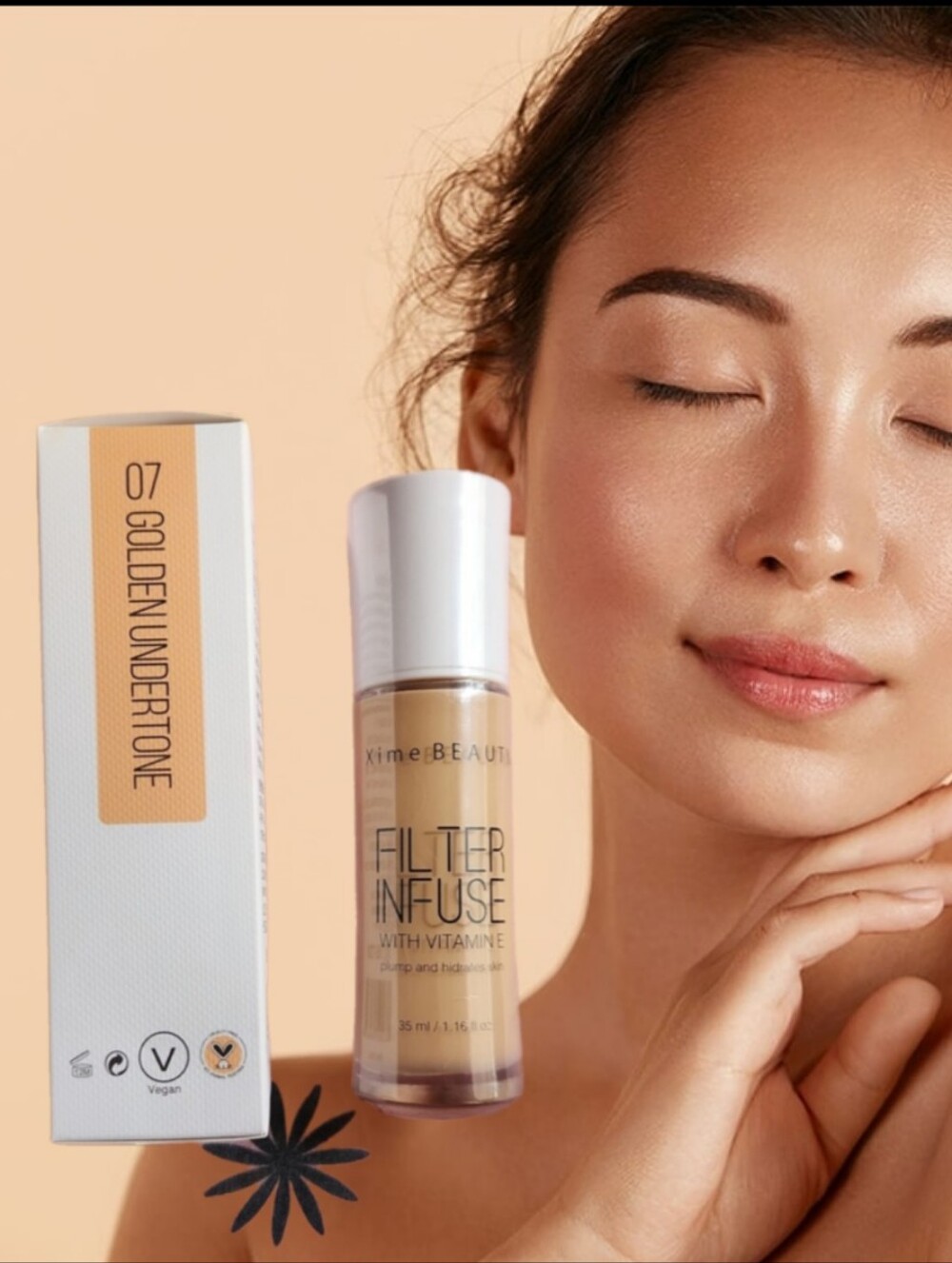 Foundation by Xime Beauty,  shade shown ("Golden Undertone"